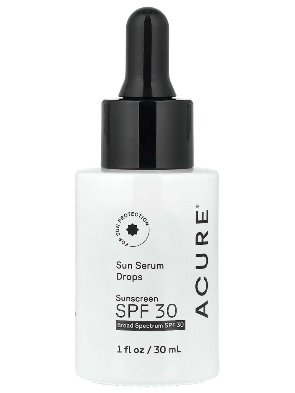 ACURE Sun Serum Drops Broad Spectrum SPF 30 1 oz